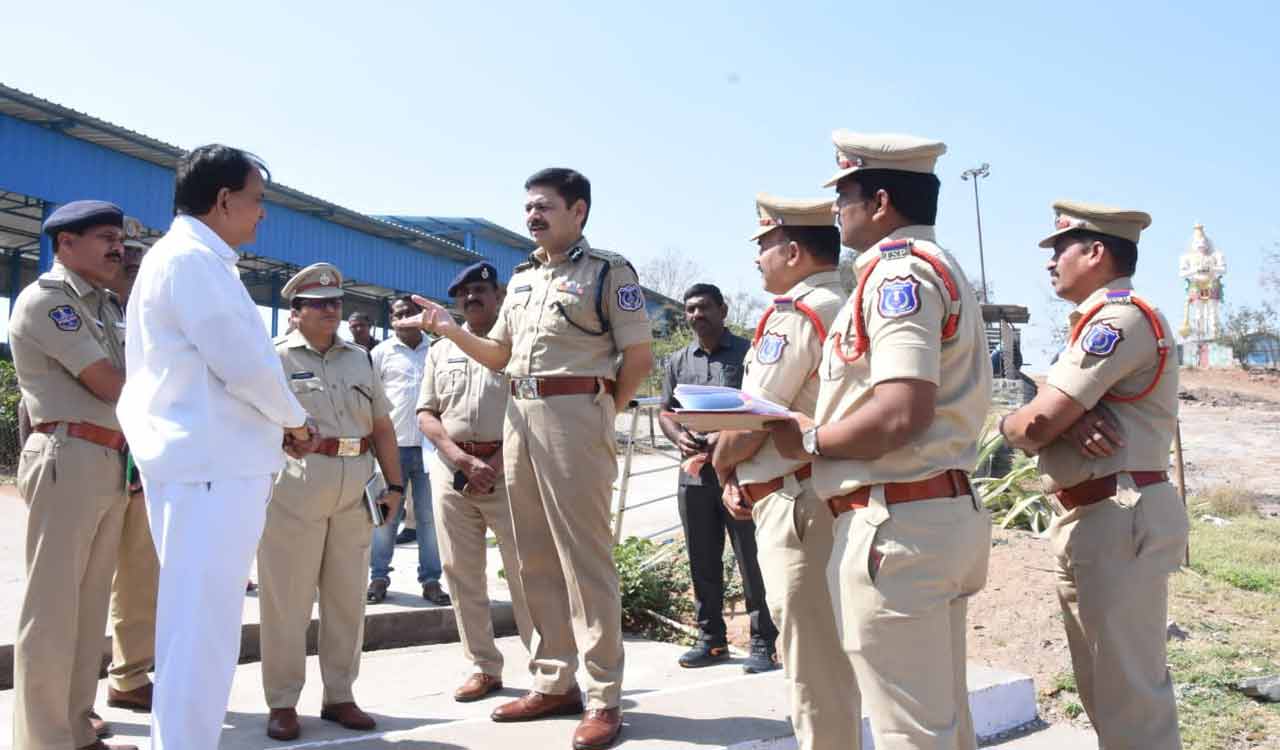 Rachakonda CP reviews security arrangements for Keesaragutta Shivaratri Brahmotsavam