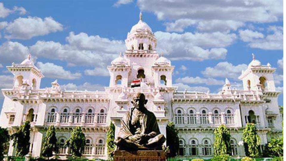Persons with disabilities stage protest outside Telangana Assembly