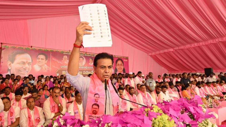 KTR accuses Revanth Reddy of betraying Muslims and BCs