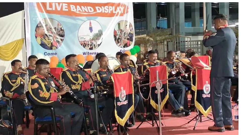 RPF Brass Band marks Republic Day celebrations at Begumpet station