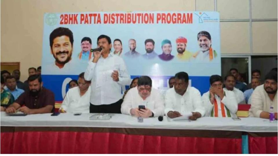 Telangana govt distributes 2bhk ownership documents to beneficiaries in Goshamahal