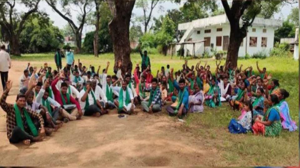 Tribals protest forest official