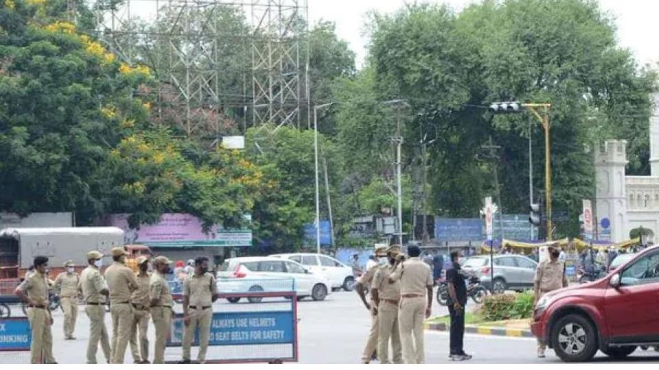 Police enforced tight security near Gun Park, State Assembly as sessions began