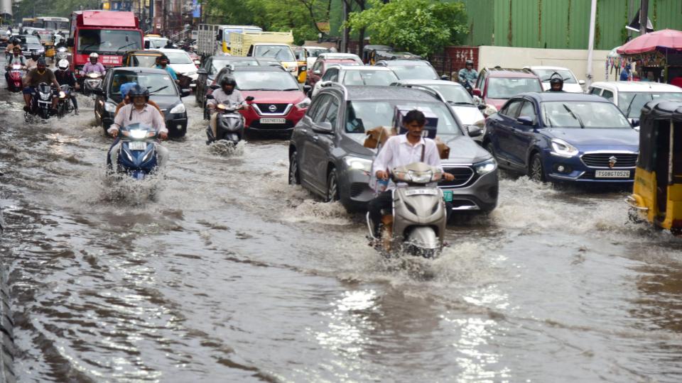 Banjara Hills tops with highest rainfall of 124 mm