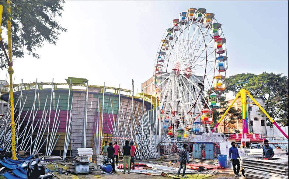 Numaish 2026 preparations in full swing at Nampally Exhibition Grounds