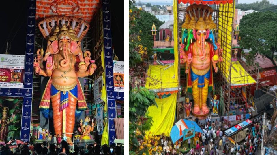 Heavy Weekend Rush at Khairatabad Ganesh Idol