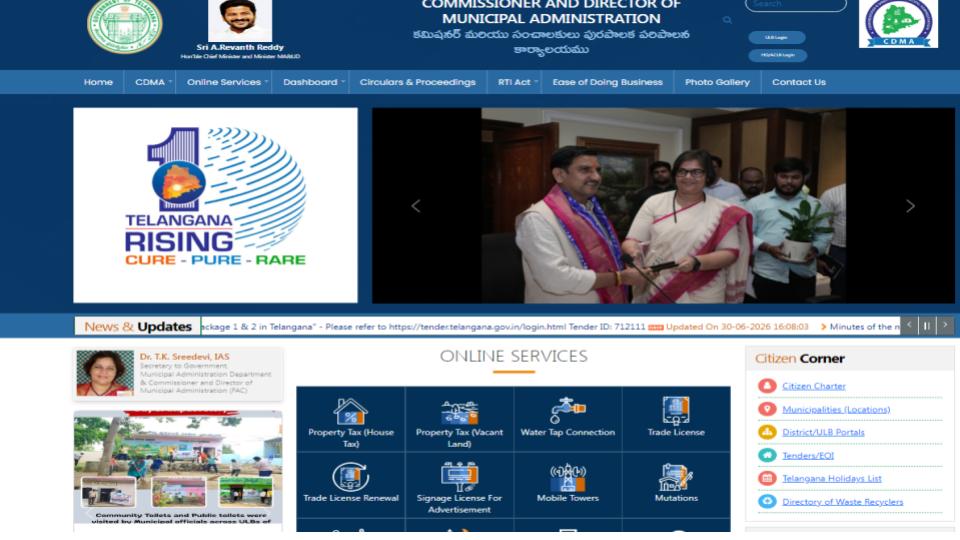 Telangana Municipal Dept launches Bill One service for single-window payment