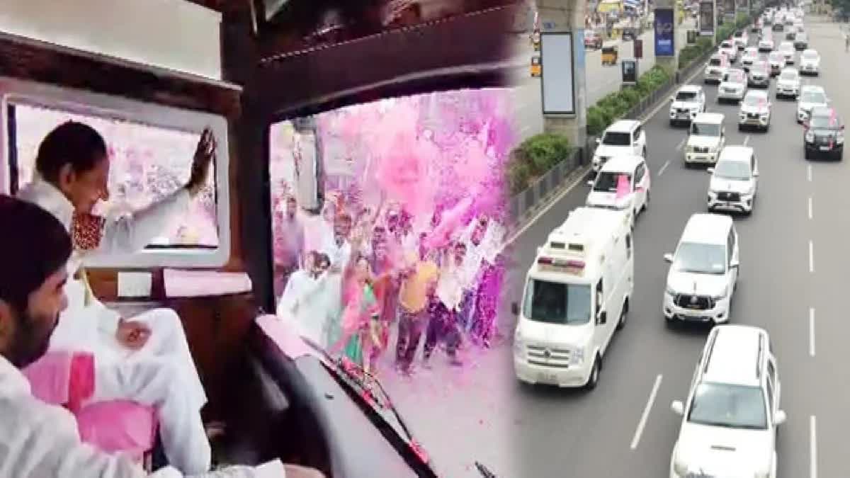 kcrleavesformaharashtrainaconvoyof600vehicles