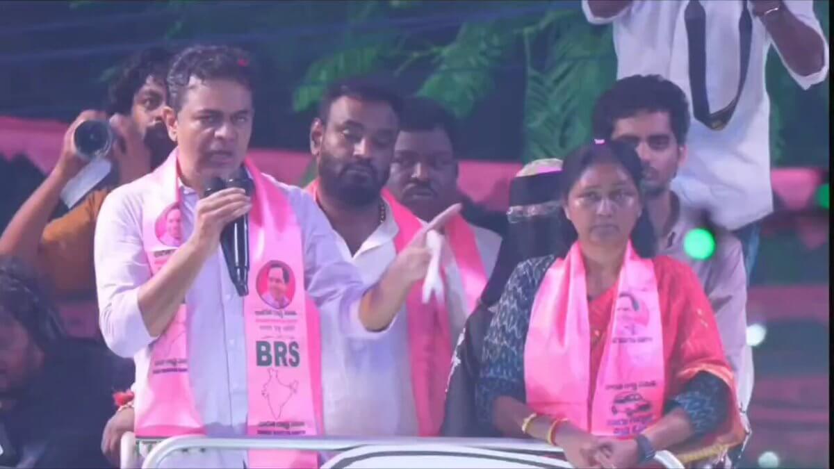 BRS paints Jubilee Hills pink with massive rally ahead of bypoll