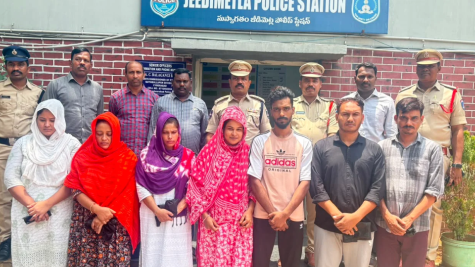 Seven Bangladeshi Nationals Detained for Illegal Stay in Jeedimetla