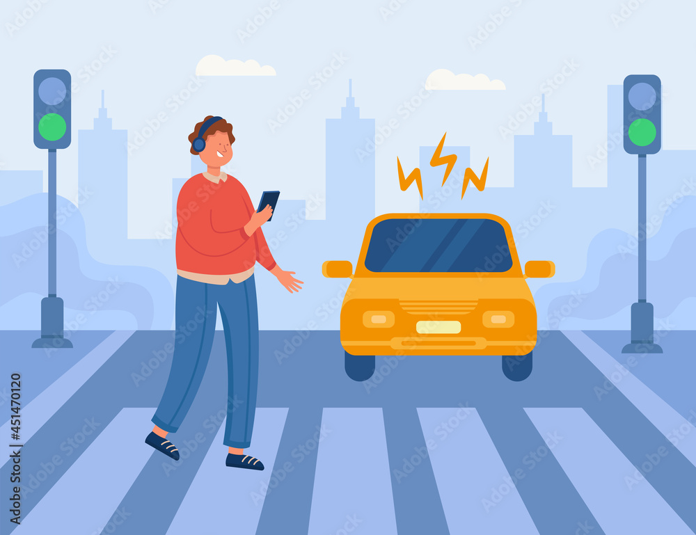 manhitbycarwhilecrossingroadonphonenearannojiguda