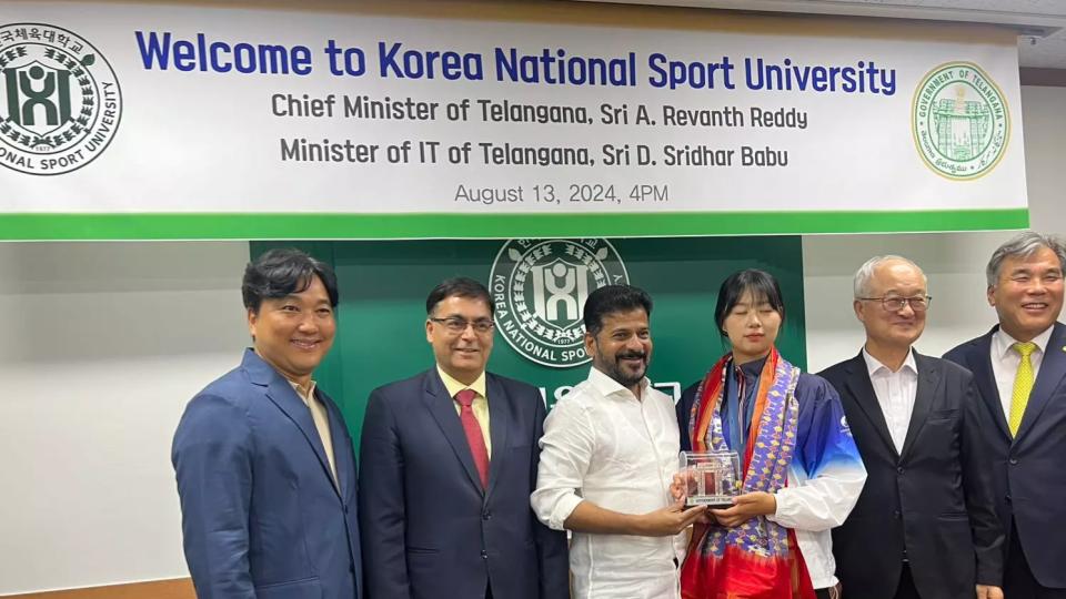 Telangana govt Signs MoU With Korea National Sport University
