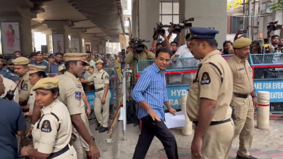 Special Investigation Team Grills KTR for 7 Hours 