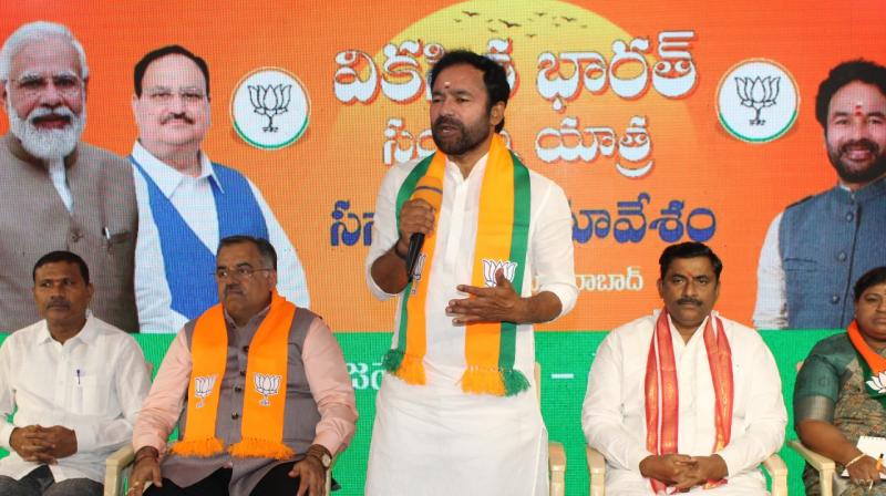 bjpwillcontestaloneinparliamentelectionsints:kishanreddy