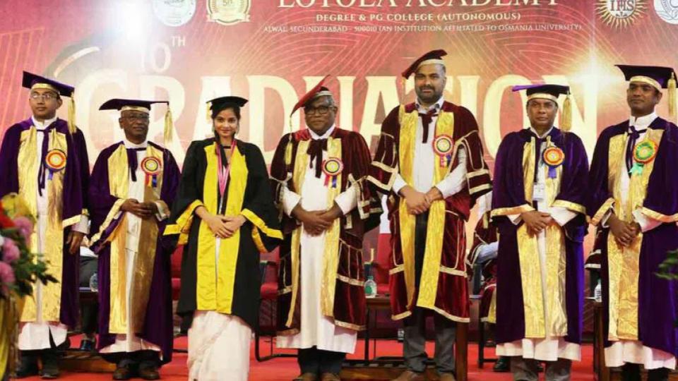 Loyola Academy Degree & PG College holds 10th Graduation Day