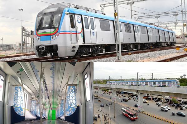 telanganacmkchandrasekharraotoinaugurate11kmstretchofelevatedhyderabadmetrorailtoday