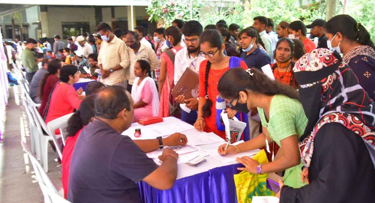 Mega job mela in Adilabad offers 2,100 jobs to youth