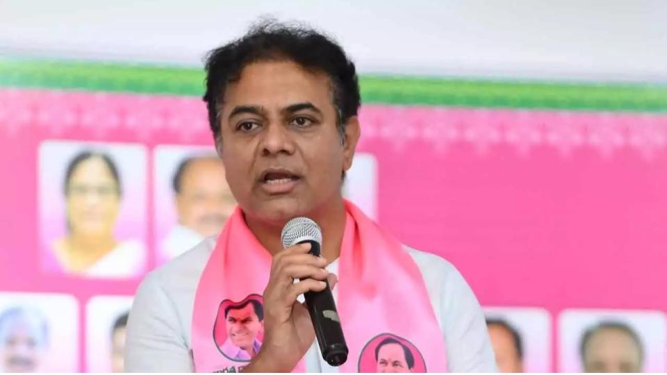KTR blames Congress govt for farmer suicide