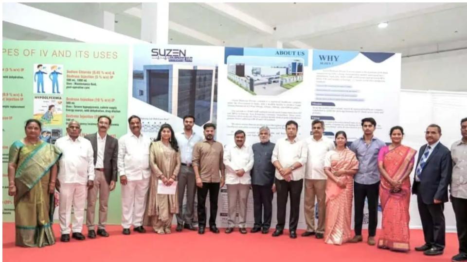 CM Revanth inaugurate Rs 180 crore Suzen Medicare IV fluid unit