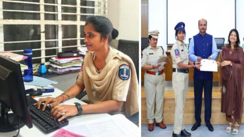 Woman head constable files charge sheets in Telugu at Dundigal