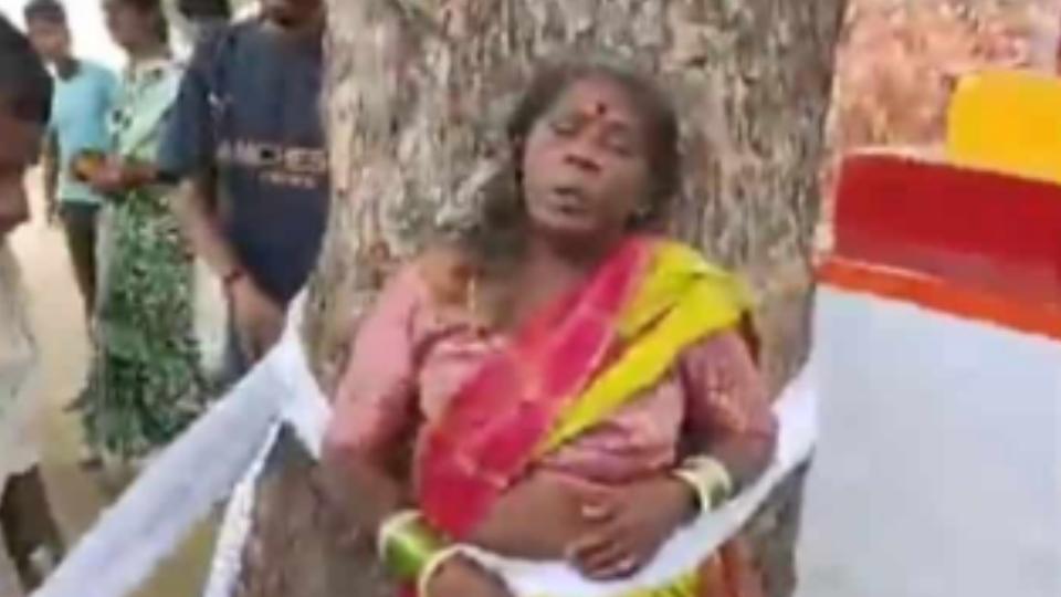 Senior citizen accused of black magic, tied to a tree in Rangareddy Dist