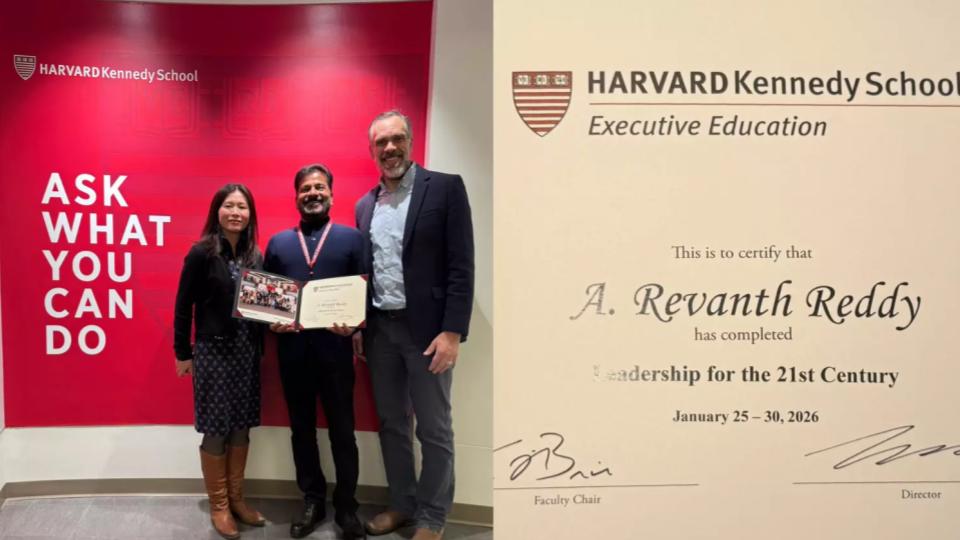 CM Revanth Completes Executive Education Program at Harvard Kennedy School