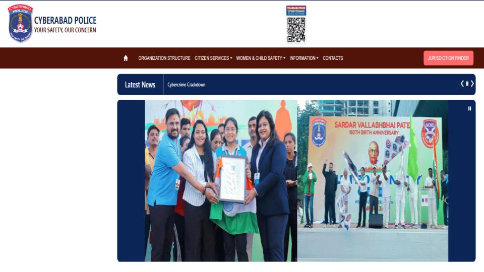 Cyberabad Police website is now live after maintenance works
