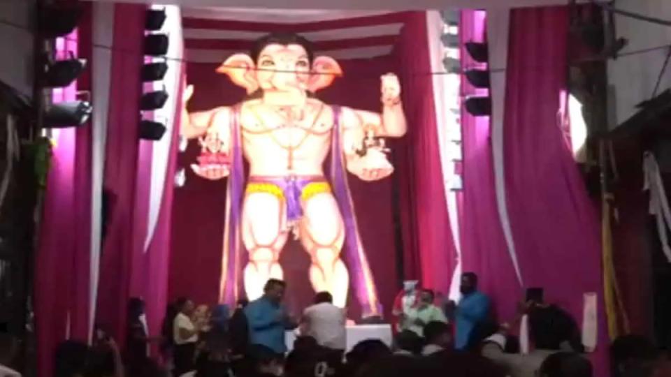 pahelwanganeshpandalcelebrates45yearsinbegumbazar