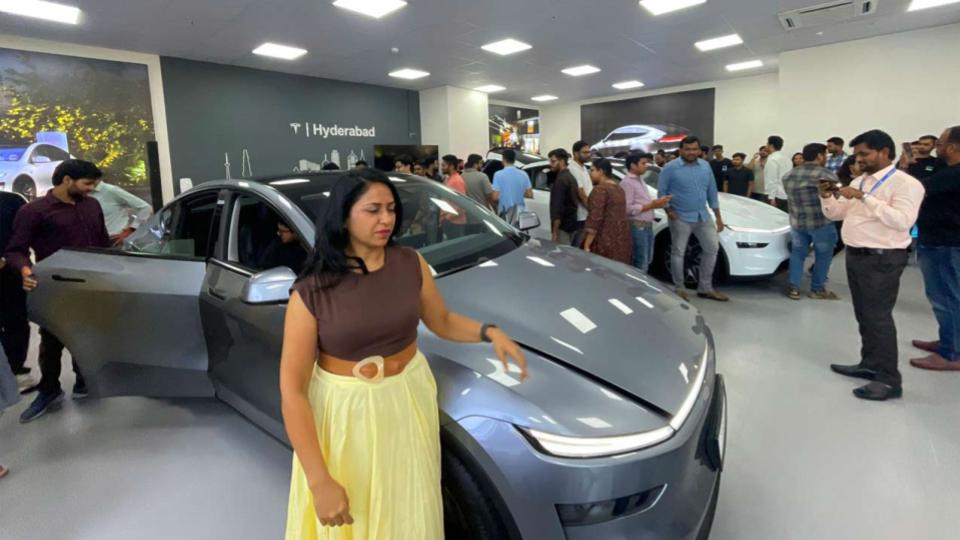 Tesla opens first Hyderabad experience centre, launches Y variants