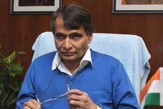 sureshprabhutoflagoffrailinfradevelopmentworkstoday