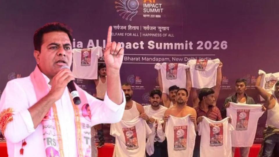 KTR condemns Youth Congress protest at AI Summit 2026