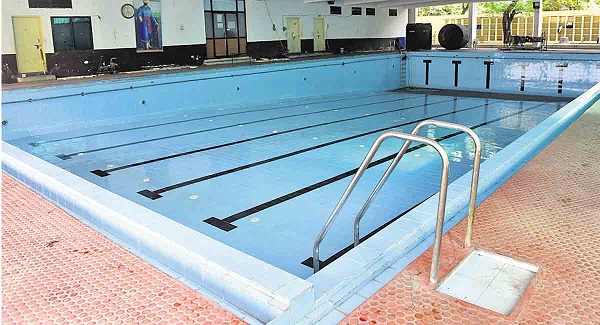  Swimming pool in Ameerpet reopens after two years due to the Covid-19 pandemic