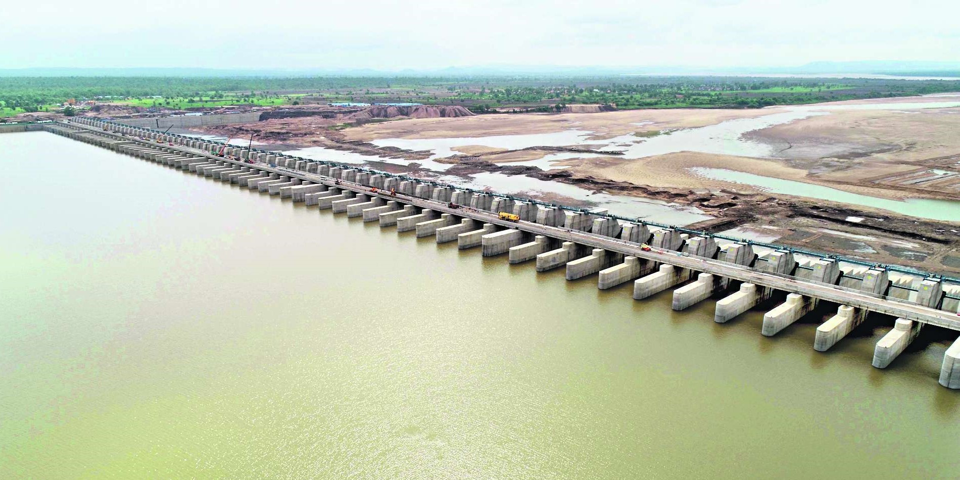 Flood inflows surge at Medigadda barrage
