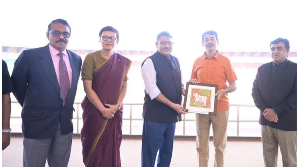 SAI appreciates sports infrastructure at Gachibowli Stadium