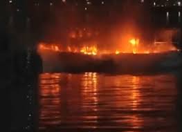 hussainsagarboatblaze:tollrisestotwoasbodyofmissingmanfound