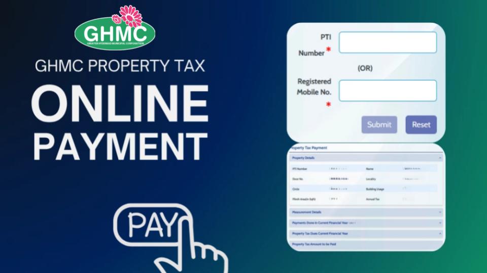 Property Tax Payments, Services Now Available on GHMC Website