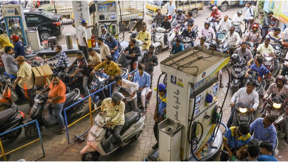 Fuel panic continues in Hyderabad as long queues persist for third day