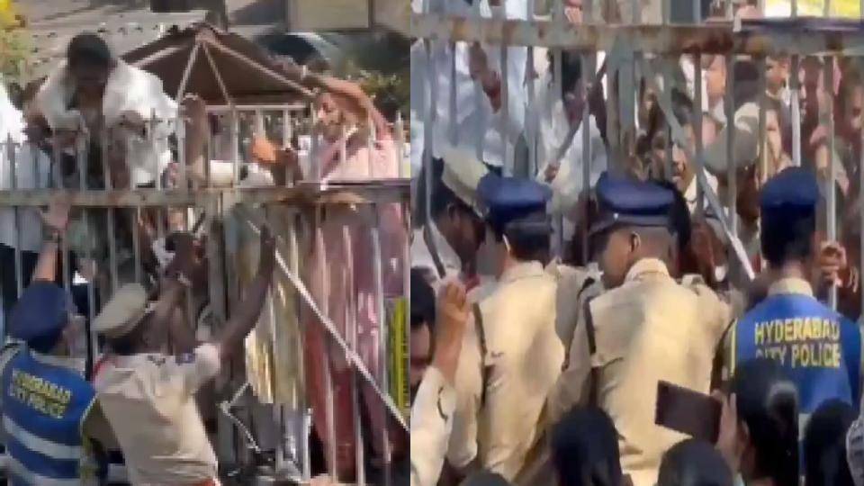 NHM employees protest against salaries delay in Koti