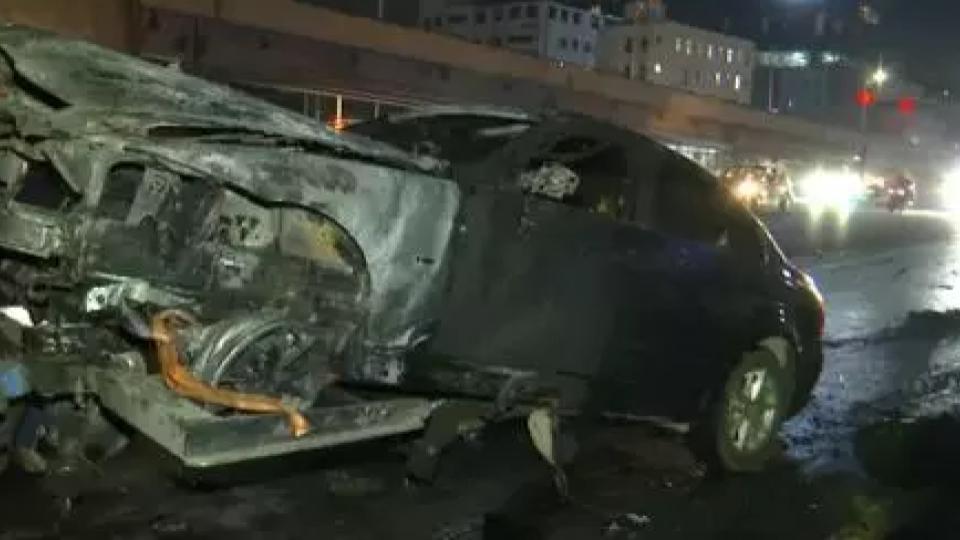 Car Catches Fire in Begumpet, Disrupts Traffic