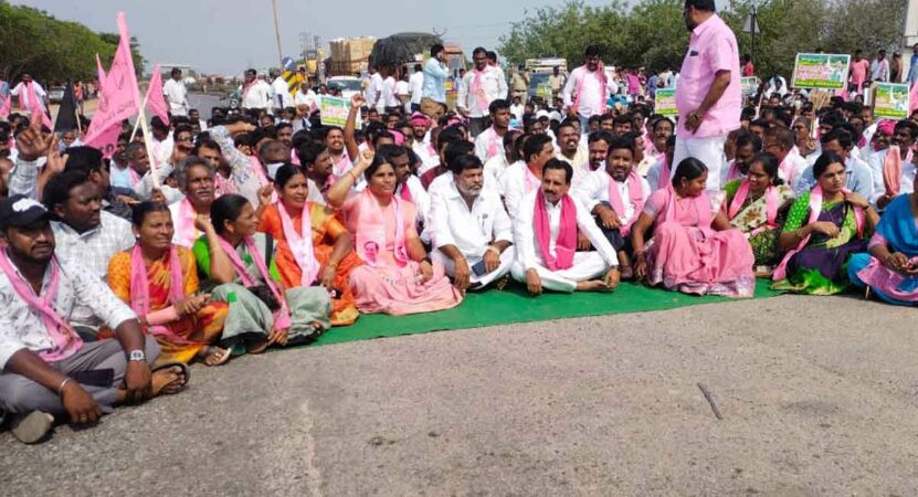 trscadrefarmersstageprotestonnationalhighways