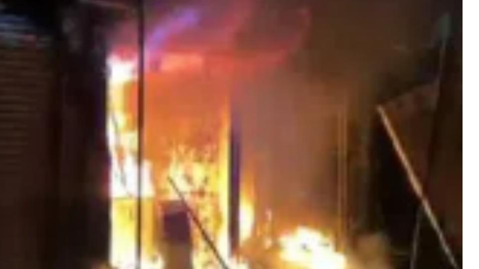 Two ATM machines gutted in Jogipet in fire accident