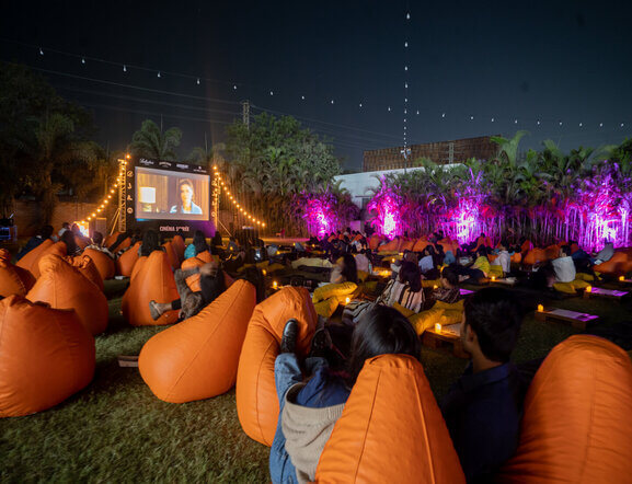 hyderabadadaptstowatchingmoviesunderthestars