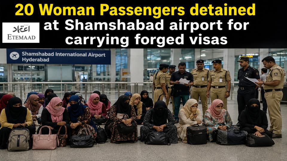 20 Woman Passengers detained at Shamshabad airport for carrying forged visas