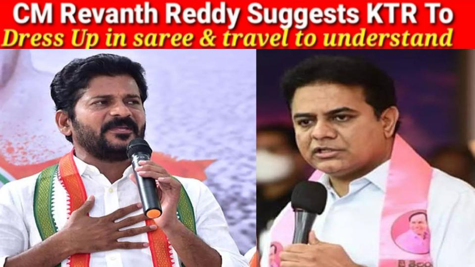 cmrevanthreddyjibeatktrwearsareeandtravelinrtcbus