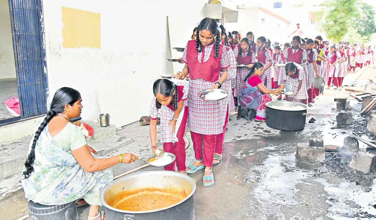 Students suffer as Telangana govt neglects mid-day meal scheme