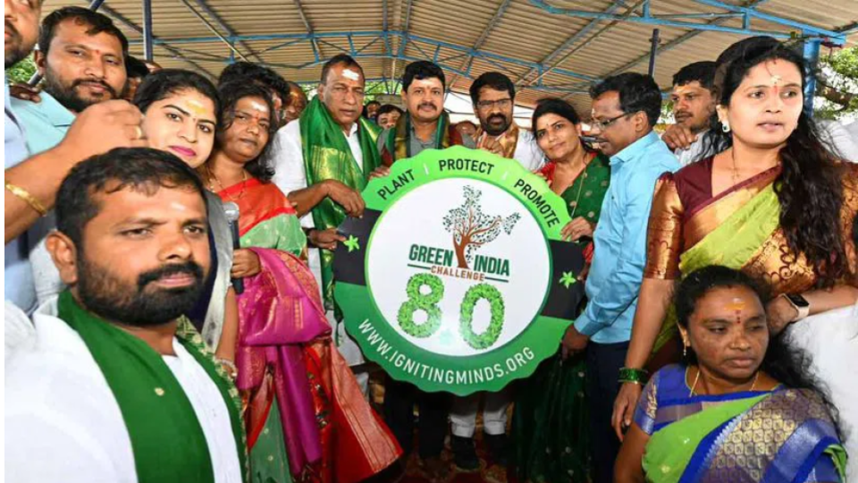 Green India Challenge eighth edition launched in Telangana