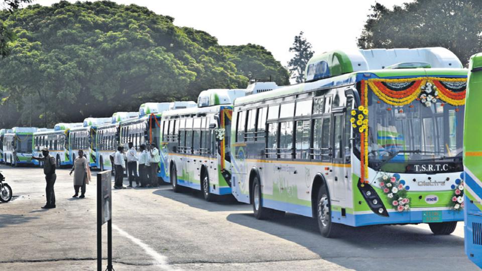 tgrtctolaunchelectricbusesonkarimnagarjbsrouteonsunday