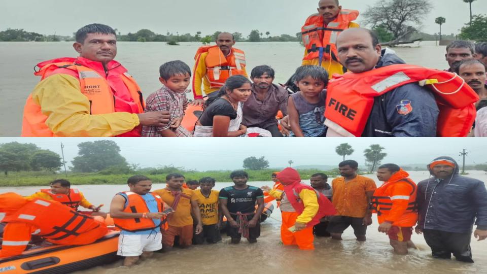 801 people rescued in Telangana after heavy rains