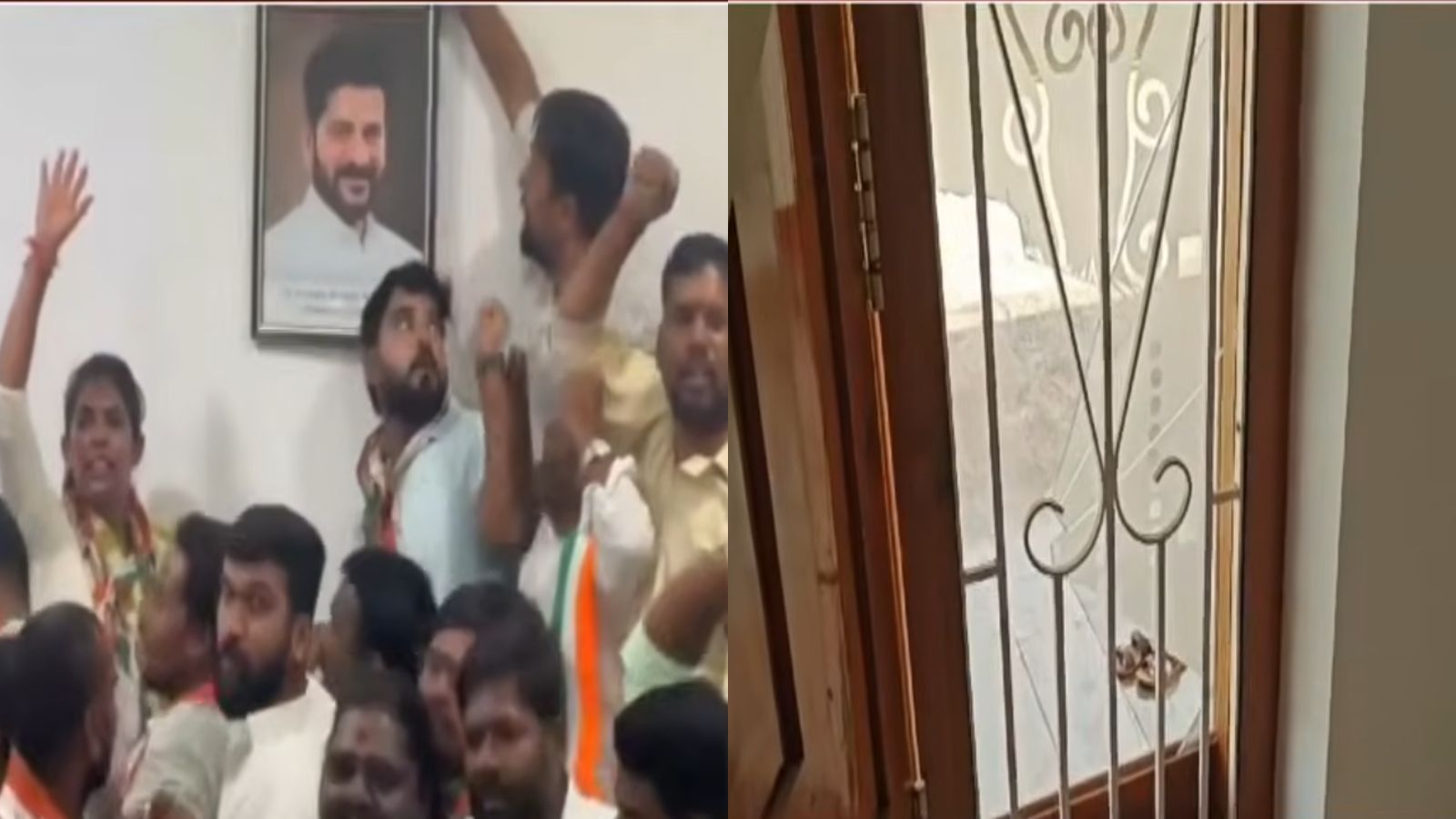 siddipetdccchief42congressworkersbookedoverattackongajwelmlacampoffice