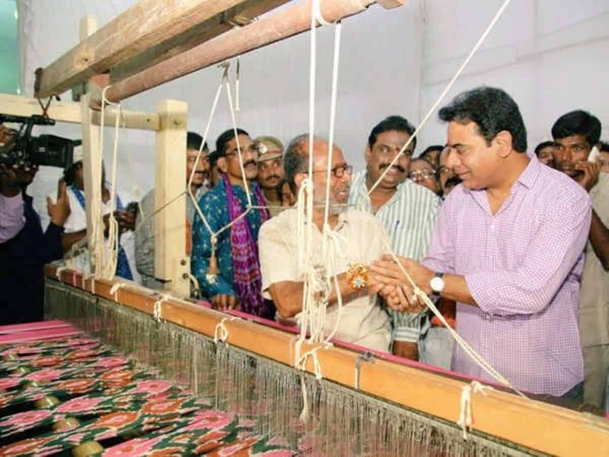 Telangana launches first of its kind insurance scheme for weavers: KTR